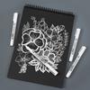2 White waterproof marker pens