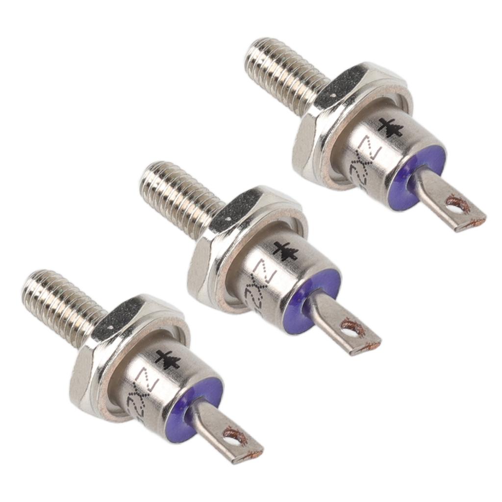 3PCS Rectifier Diode Spiral 25A Iron High Hardness Spiral Rectifier Module Replacement for