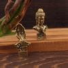 1/3Pcs Brass Silent Buddhism Statue Desktop Ornament Vintage Buddhism Decoration Pocket Figure Home Office Decor