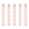 5Pcs Silicone Cable Ties Cord Organizers Wrap Reusable Washable Wire Ties Management Adjustable Charging Cable Strap Tie