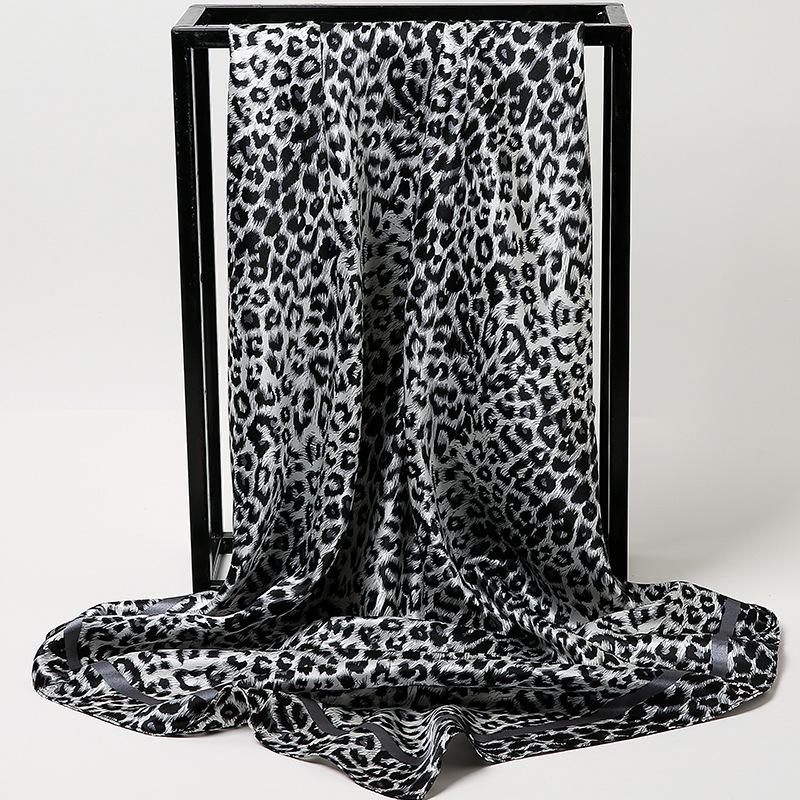 Chinese Style 90 * 90Cm Large Square Scarf Simulation Silk Scarf Scarf Shawl