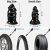 10pcs Car Tire Screw Nail Repair Tool Kit Rubber Vacuum Tire Nail Tire Plug Repair Kit Iron Plastic Black Essential Garage Tools