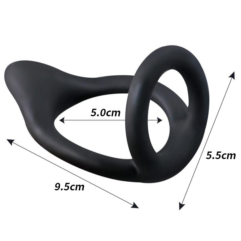 Men's delay horseshoe ring  Silicone male lock essence