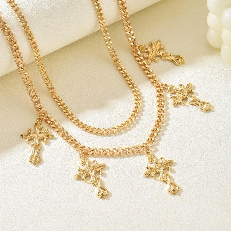 Cross Pendant Waist Chain Personalized Jewelry Women's Multi-layer Stacking Design Sexy Body Chain