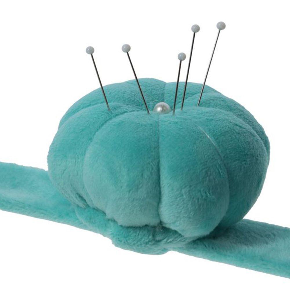 Sewing Quilting Polyester Wrist Flannel Blue Sewing Needle Pin Cushions DIY Crafts