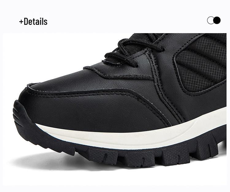 Γυναικείες Αδιάβροχες Μπότες Χιονιού με Ψηλό Πάτο, με Φλις Επένδυση για Ζεστασιά, Χοντρή Σόλα, Μεγάλα Μεγέθη, Χειμερινά Αθλητικά Παπούτσια Εξωτερικού Χώρου