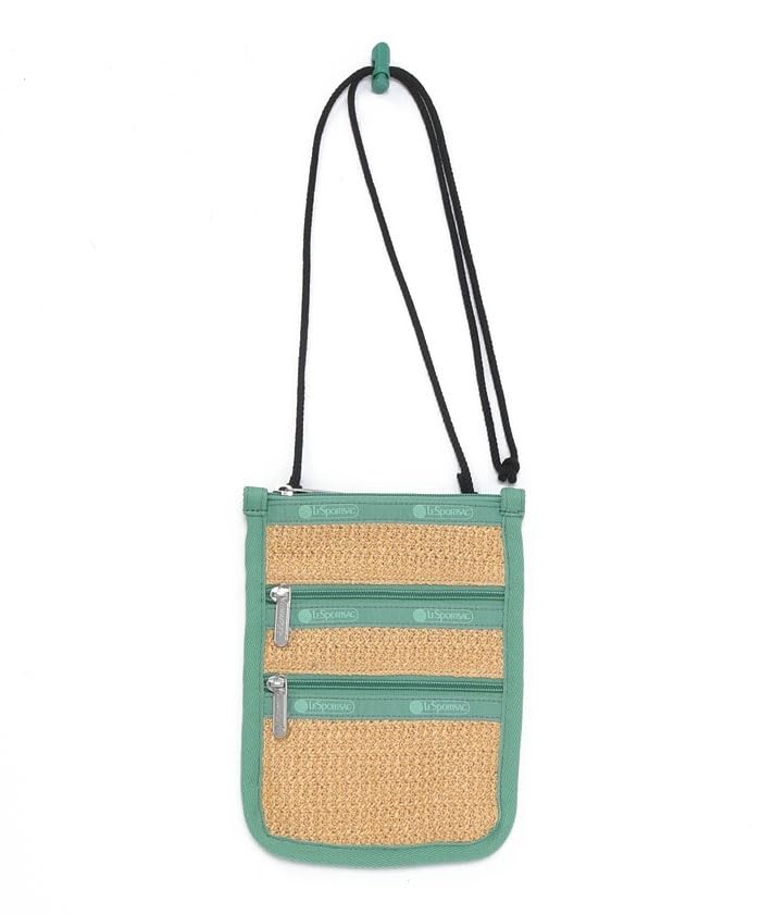 

Official Shoulder Bag RAFFIA 3 ZIP Sage Green Raffia [LeSportsac] XBODY/1407 Women s