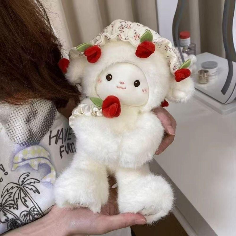 Simulation Sheep Plush Doll Fluffy Animal Fluffty Doll Sleeping Pillow Lamb Plush Toy  Home Decor