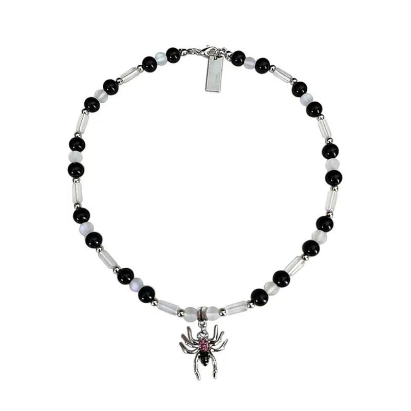 Unconventional Spider Necklace Dark & Mysterious Spider Pendant Necklaces Hip Hop Punk Collarbone Chain Couple Gift 1