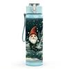 1PC Santa Bear Snow Winter Christmas Print 750ml Color Plastic Sports Water Bottle Leakproof Flip Straw Lid Suitable for Sports Office Home Use