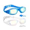 Zebian HD Waterproof Large Frame Adult Swimming Goggles Set
