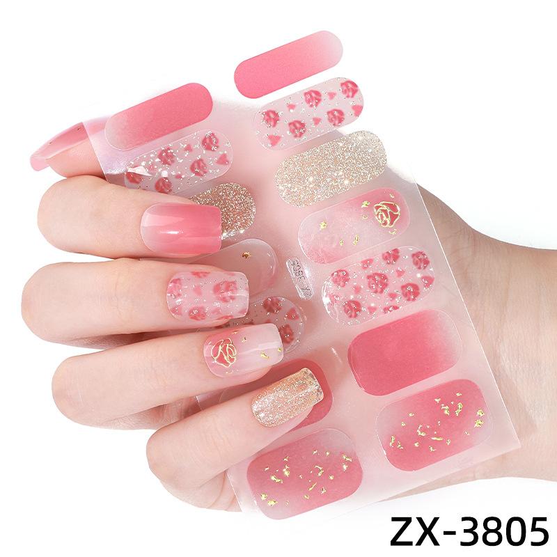 

Наклейки для ногтей 3D алмазные маникюрные наклейки имитация алмаза отбеливание Рождественский лак для ногтей пленка маникюрные наклейки ZX-3805