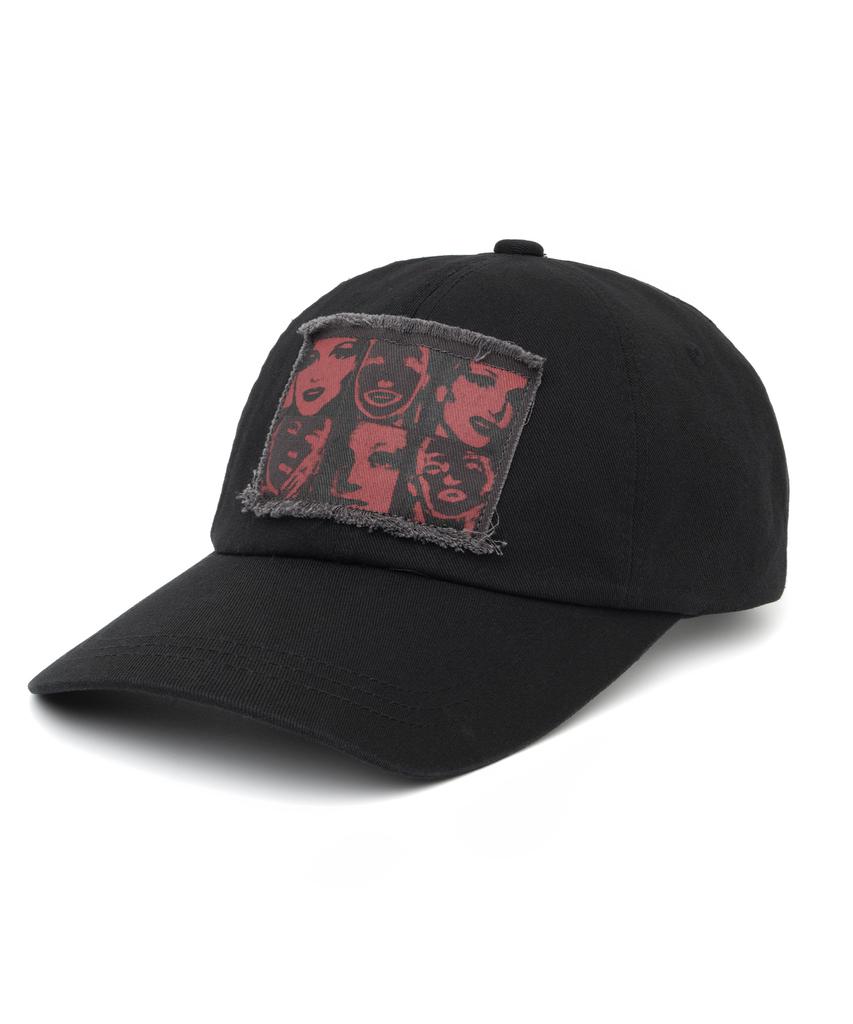 NOT4NERD Divided Portrait Patch Ball Cap - Black