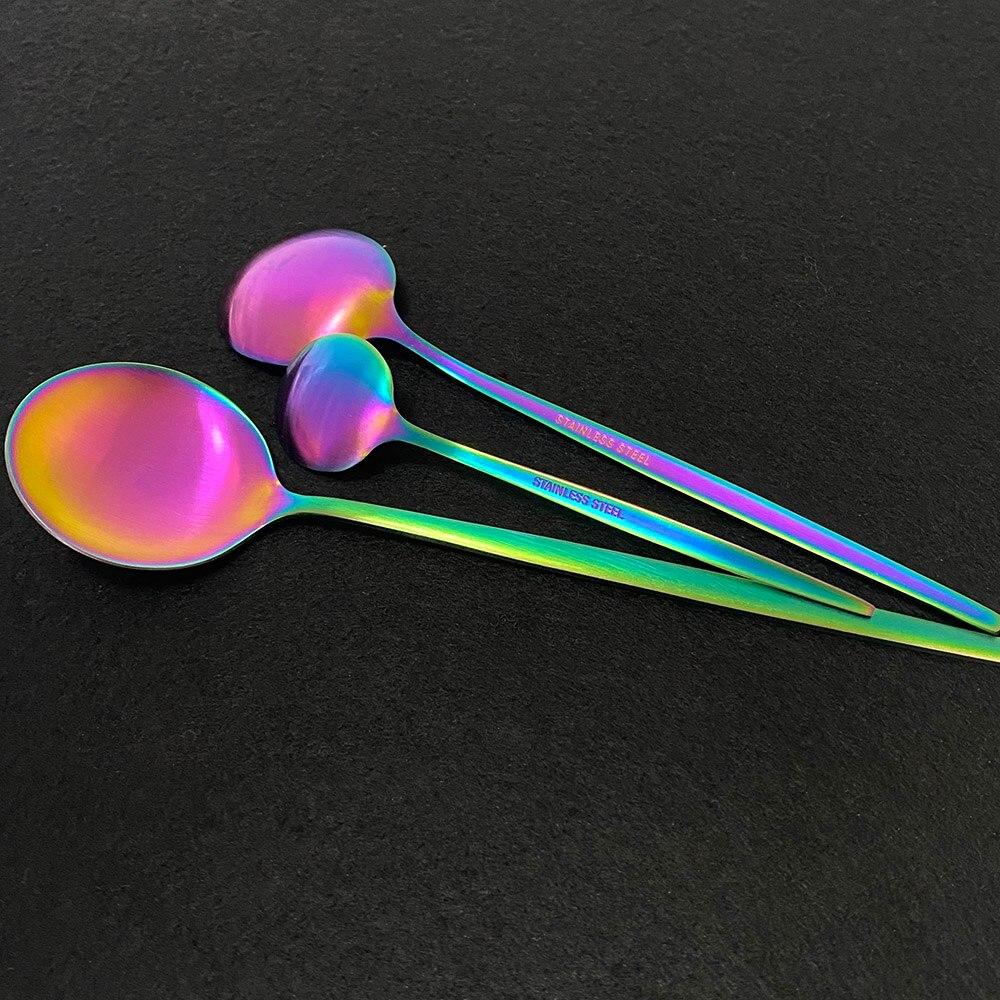 30Pcs Matte Black Gold Cutlery Set Stainless Steel Dinnerware Knife Dessert Fork Spoon Dinner Silverware Party Tableware Set