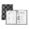Sign Kingdom A4 Menu Book Japanese Western Style Cover Stylish Restaurant File Commercial Use High Quality Yyb-cp07-bk