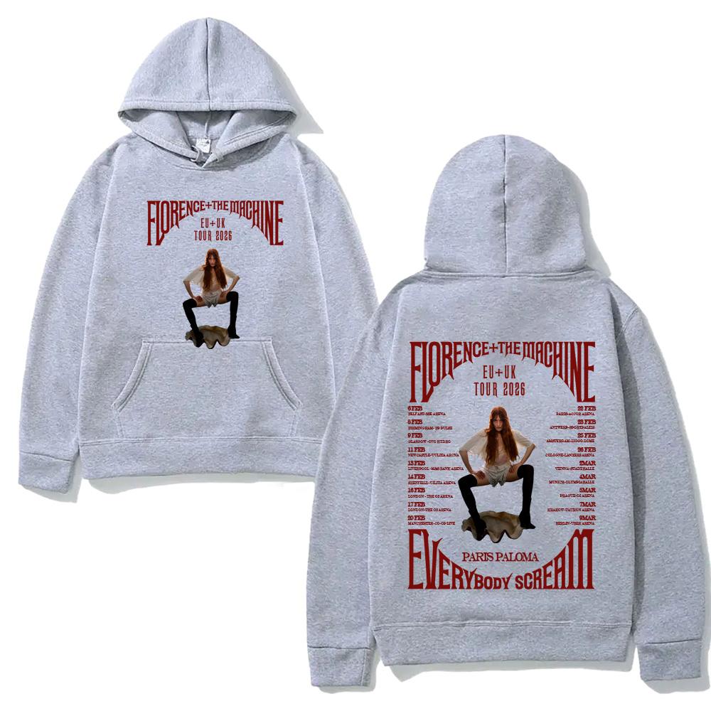 Florence and The Machine Hoodies Sweatshirt Singer Graphic Printing Clothing Moletom Comfortable 2025NEW High Quality Hoody