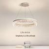 Nordic Modern Minimalist Ring Chandelier for Dining and Living Spaces