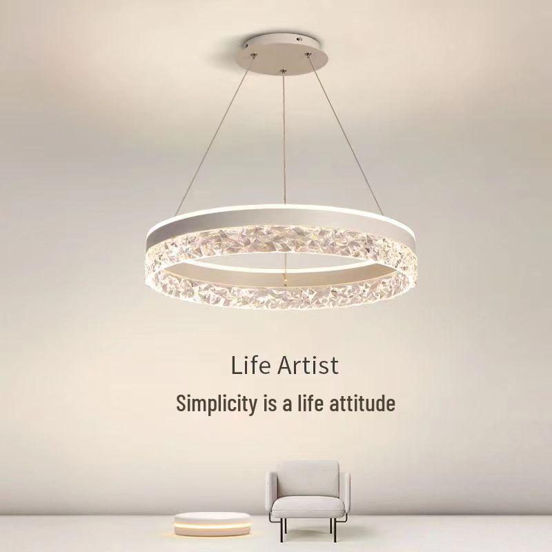Nordic Modern Minimalist Ring Chandelier for Dining and Living Spaces