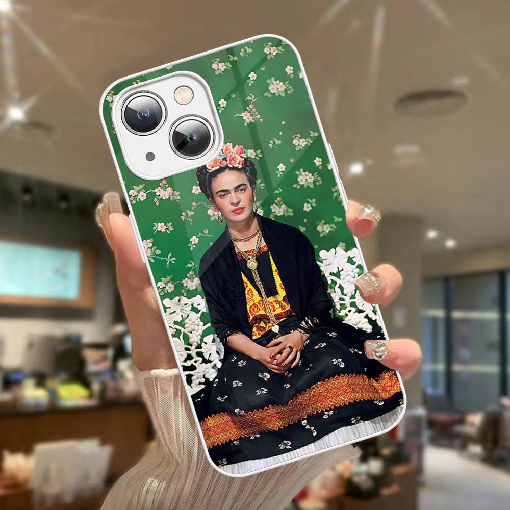 Fashion F-Frida K-KahlosS Tempered Glass For Iphone 14 13 12 11 Pro Mini XS MAX 14Plus X XS XR Fundas
