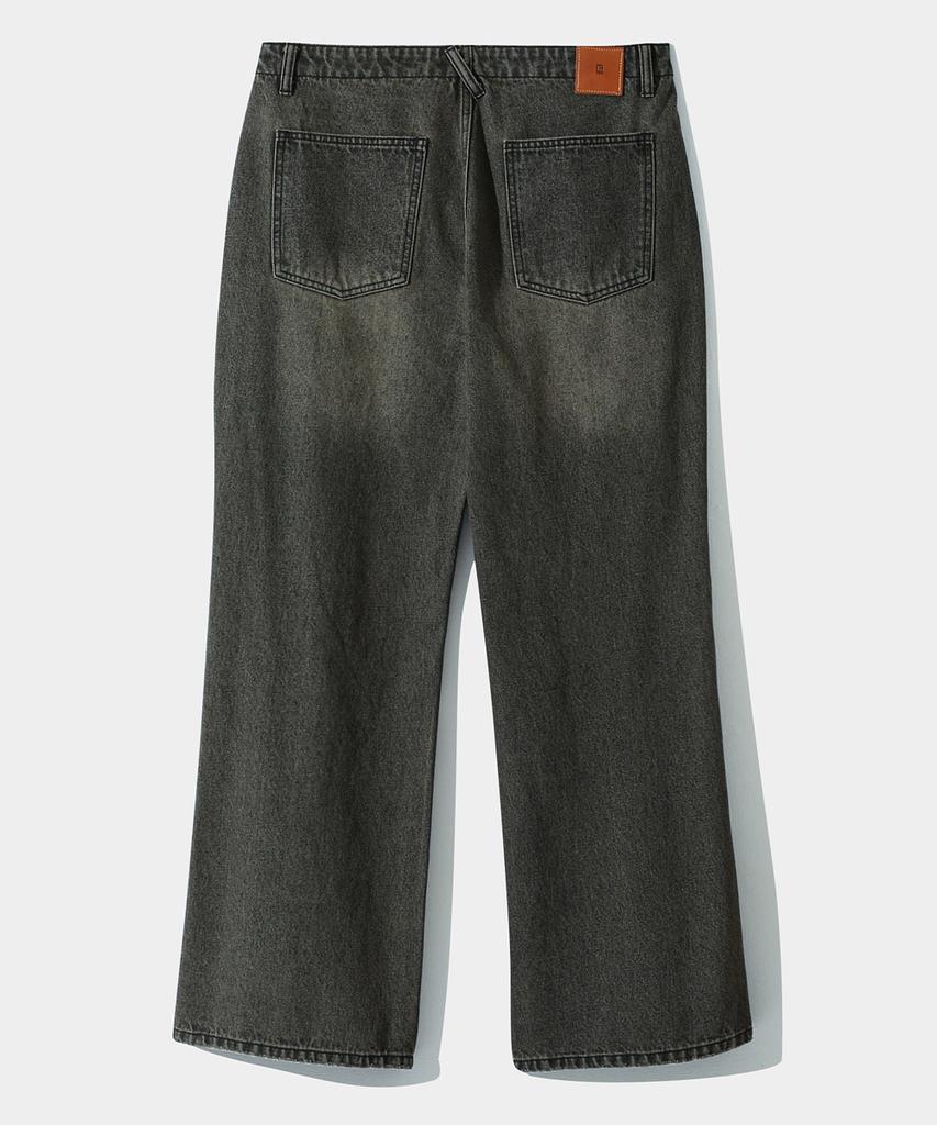 Dimiteulibeullaeg Essential Flare Fit Denim Pants_Vintage Black