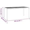 VidaXL Table de jardin anthracite 165x80x72 cm acier 362746