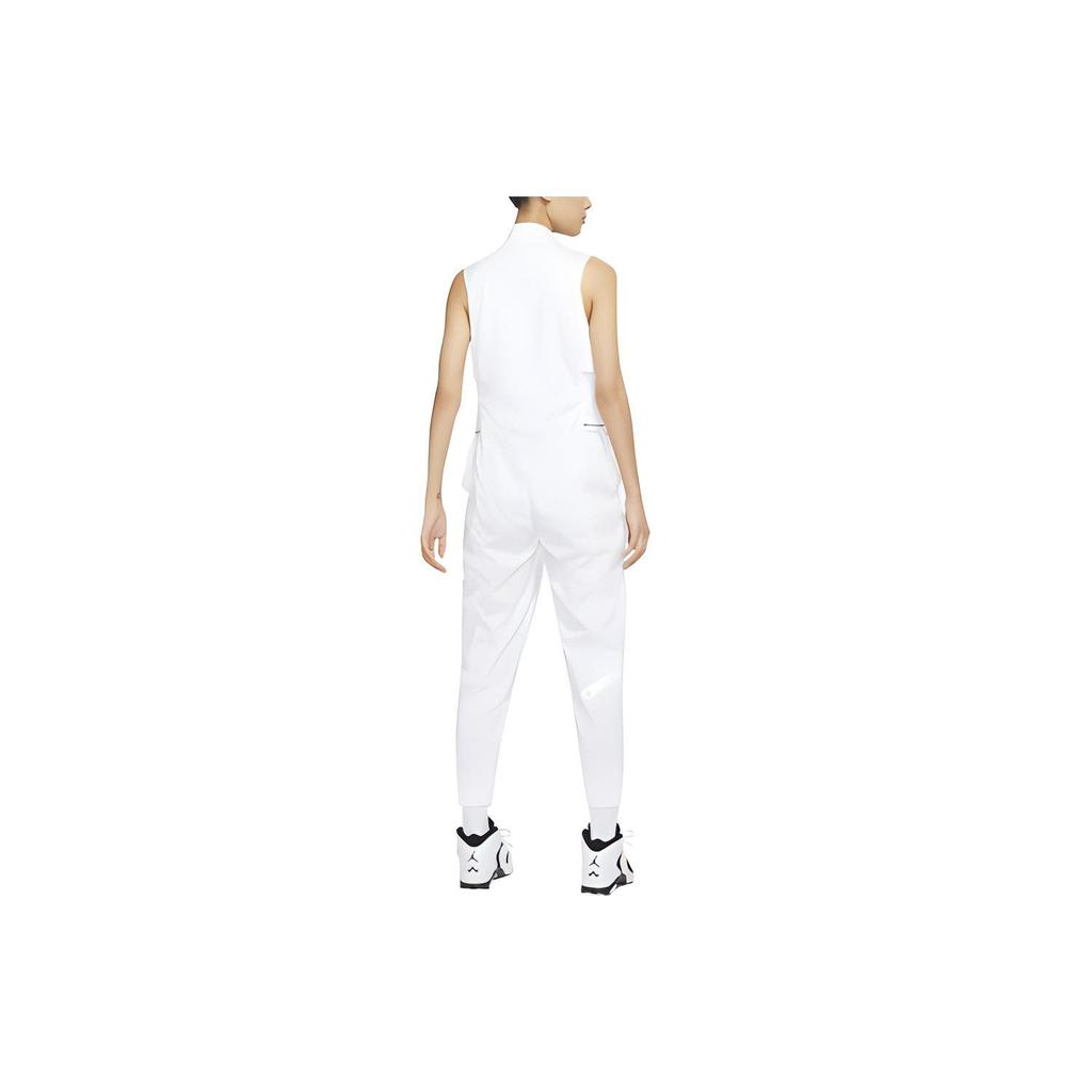 Jordan Casual Letter Pattern Stand Collar Zipper Jumpsuit Women jumpsuit CU6316-100