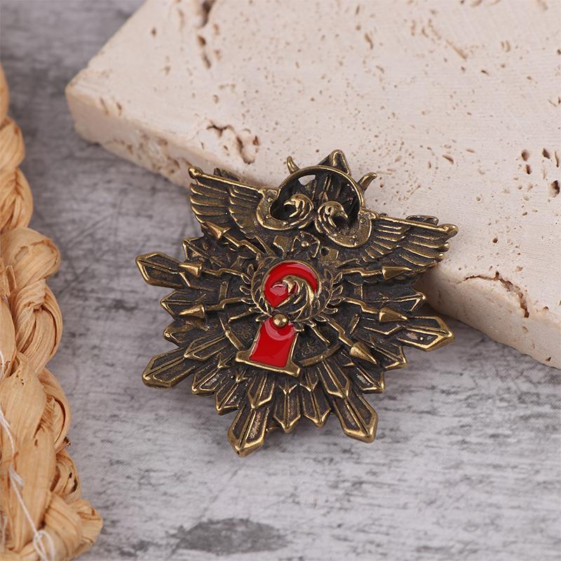 Warhammer 40K Imperial Guards Mark Of The Ten Thousand Badge Brooches Commemorative Jewelry Gift