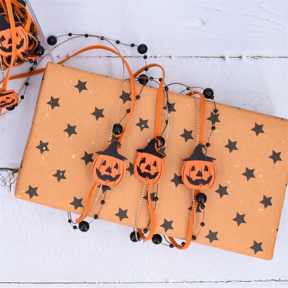 Ghost Halloween Packaging Gift Box Ribbon Beads DIY Ribbon Strips  Party Decor