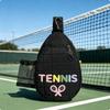 Pickleball Bag Large Capacity Tennis Racket Multiple Pockets Sports Gear White