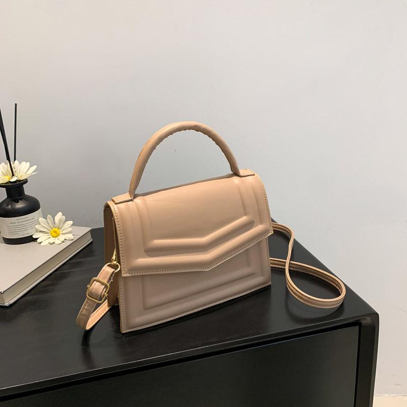 Women'S Bag Small Square Bag Press Shell Versatile Shoulder Bag Foreign Style Handbag Fashion Messenger Bag