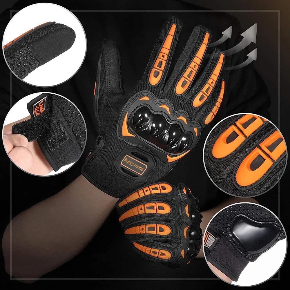 Full Finger Protective Motorcycle Gloves Waterproof Abrasion Resistant Riding Gloves For Men Women Durable Motocross Gear