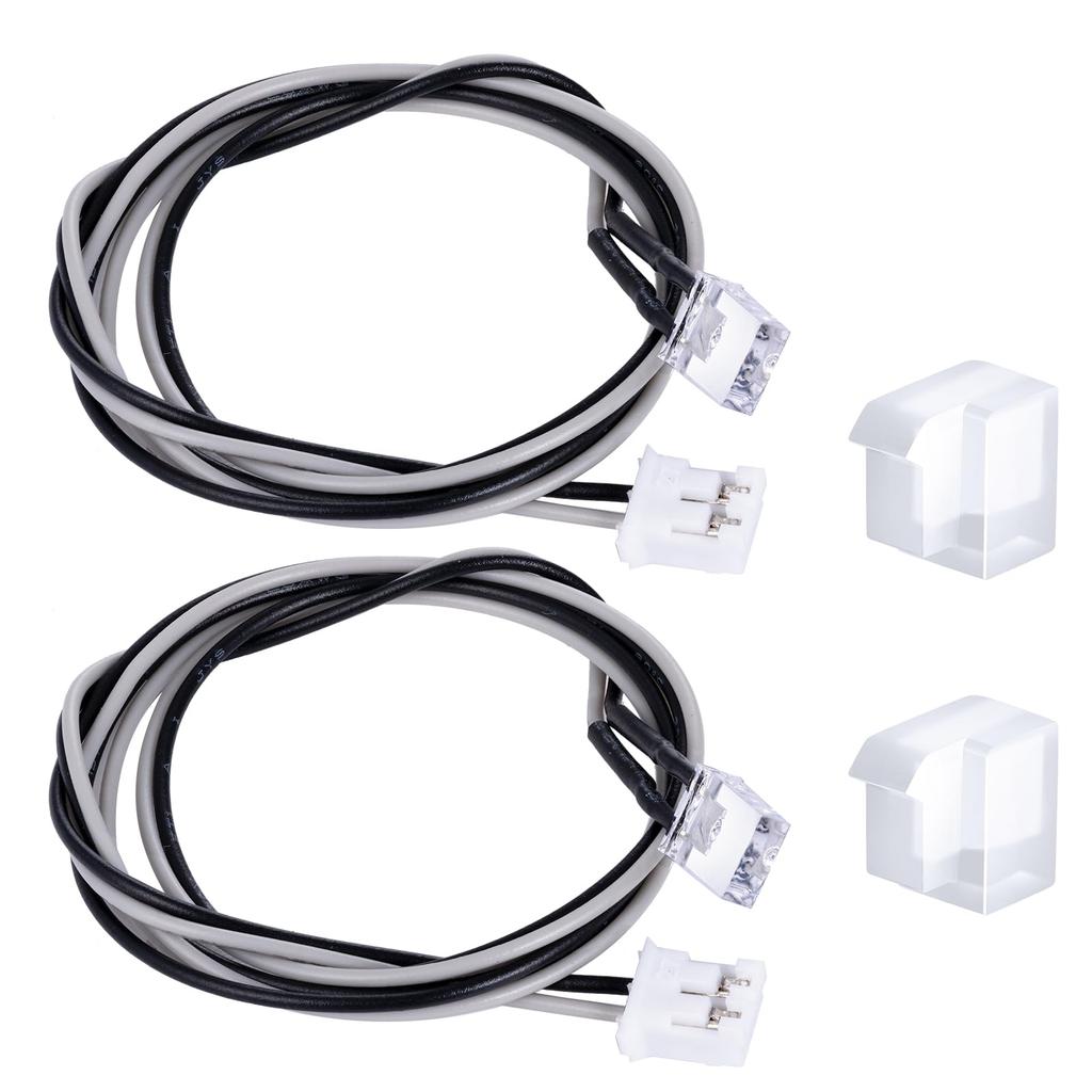 TRZX ABS Yellow Pedal Turn Signal LED Lights for Tamiya 1/14 RC Trailer Tractor Truck R620 Accessories (White Cover)
