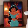 Disney Diamond Painting Kit Jasmine 5D DIY, suitable for beginners and craft lovers, interior space decoration