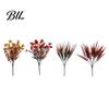 Silk Floral Arrangements With Green Leaves Artificial Fall Flowers, Fake Eucalyptus Violet Greenery Bouquet, Autumn Faux Quirky Interior Design