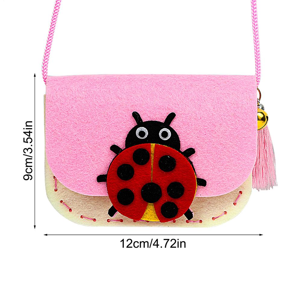 Bag Sewing Kit For Kids Girls Creative Handicrafts Bag Three-Dimensional Girl Creative Handicrafts Featuring Cartoon Designs
