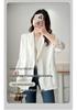 Plus Size Women's Spring/Summer Lightweight Blazer - Loose, Slimming, 3/4 Sleeve, Natural Shoulder.