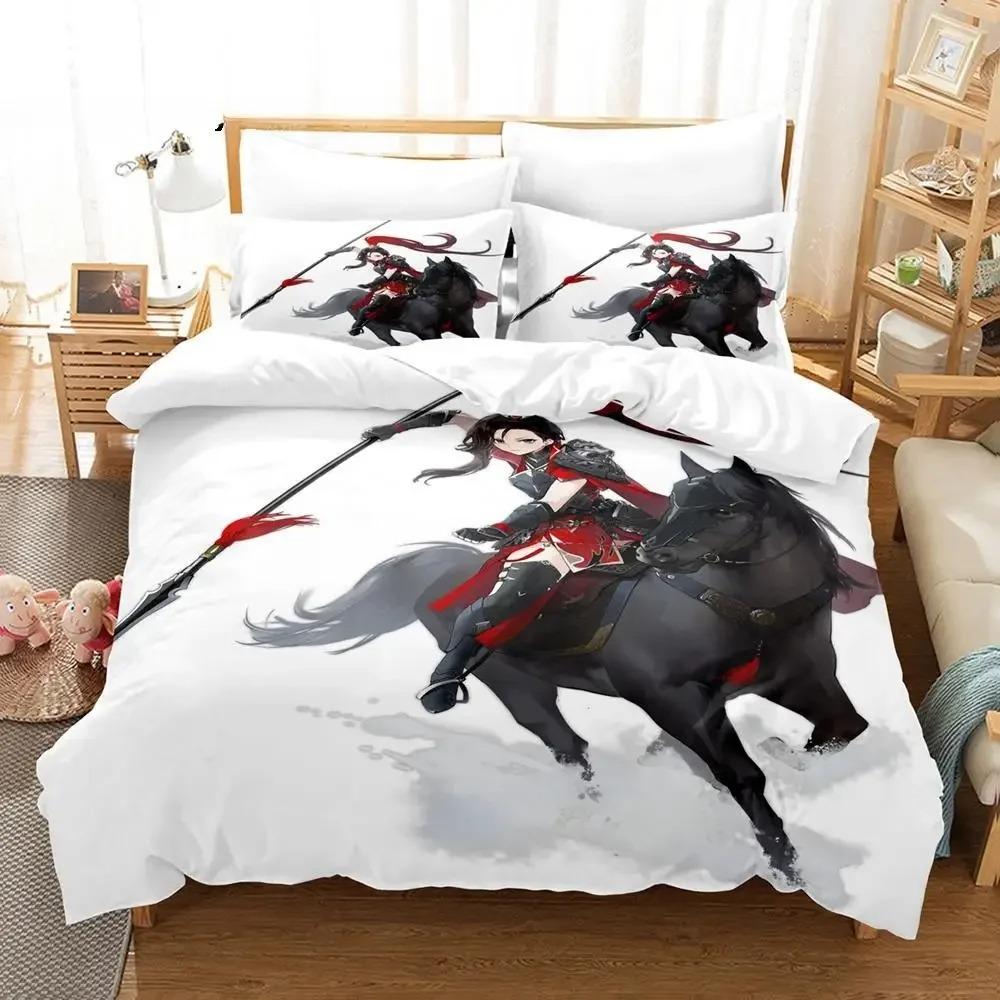 3D-print Anime - Azur Lane Sängkläder Set Enkel Tvåbädds Full Queen King Size Sängkläder Set Vuxen Barn Sovrum Påslakan Set Lakan set
