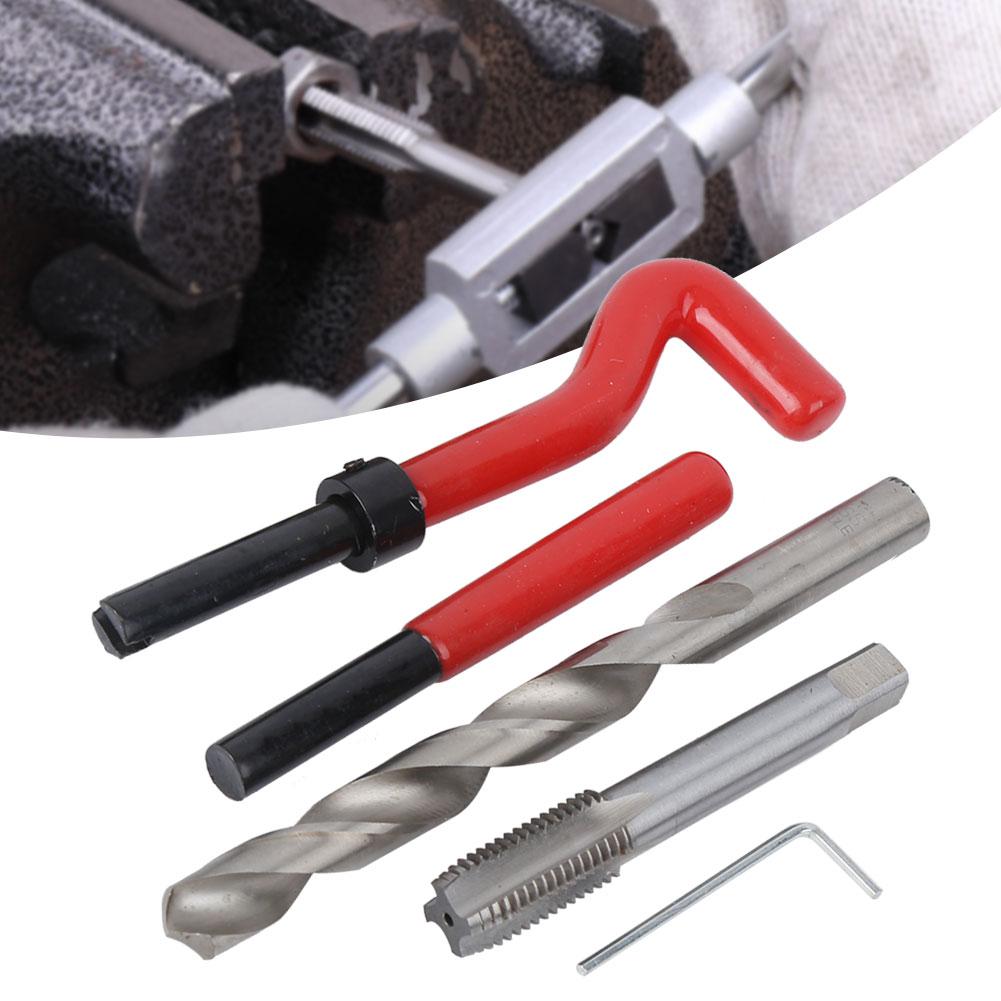 25pcs M12 Thread Repair Kit Thread Tap Drill Bit Damaged Threads Repair Tools