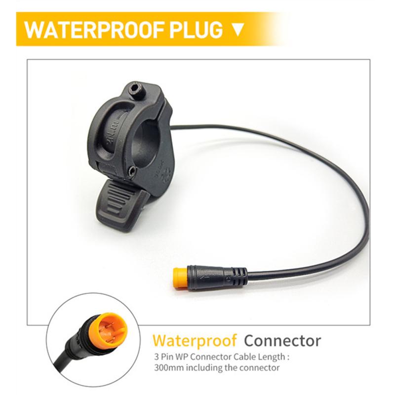 300x Rechts/Links Hand Gashebel Aluminiumlegierung Daumengas Elektrisches Fahrradbeschleuniger Zubehör