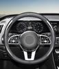 Car Steering Wheel Cover Leather Carbon Fiber Anti slip Car Accessories Emblem For Mercedes Benz A B C E S AMG CLA CLK GLA MQ5