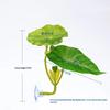 1 Pc Green Leaf Hammock For Betta Fish Stress-Reducing Aquarium-Safe Decor With Suction Cup For Fish Tank Fake Plants Decoration