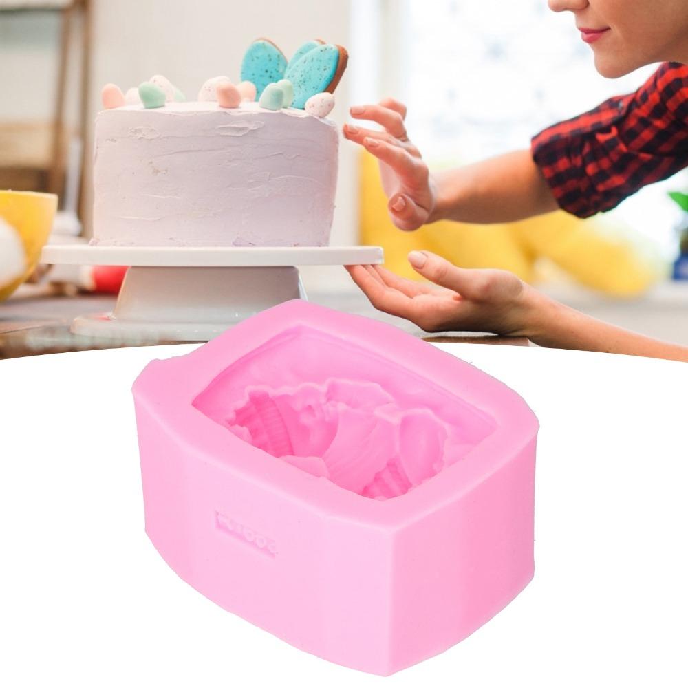 Food Grade Silicone Baby Silicone Mold Non-Stick 3D Fondant Mold Baby Shower Mold  Fondant Cake