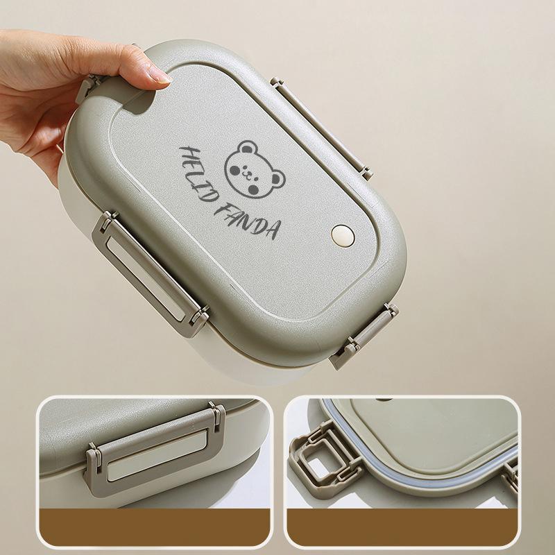 Brotdose 800ml Tragbare Kunststoff Bento Box Schule Schüler Kind Lebensmittelbehälter