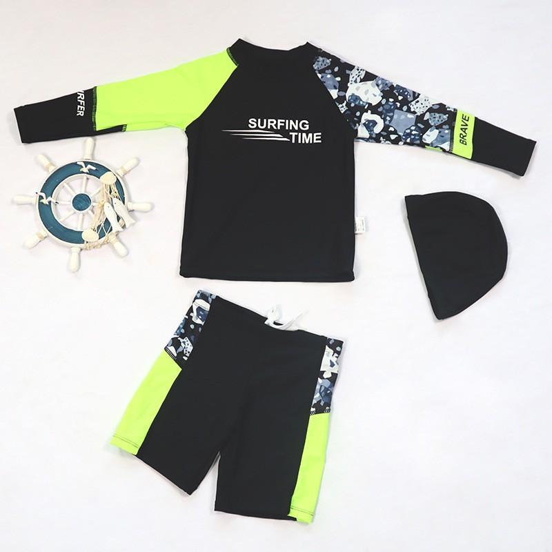Boys separate swimming suit for sun protection, children s quick-drying swimming suit 110