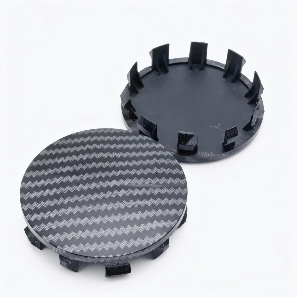 4pcs ABS Carbon Fiber Weave Logo Car Wheel Center Caps 56MM 53MM Wheels Hub Cap Rim Hubcaps Dust Cover Car Accessories for BMW CUP1