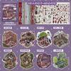 8/20 In1 Micro Terror Scene Stickers Collection Book DIY Handmade Scrapbook Stacking Stickers Kawaii 3D Cartoon Sticker