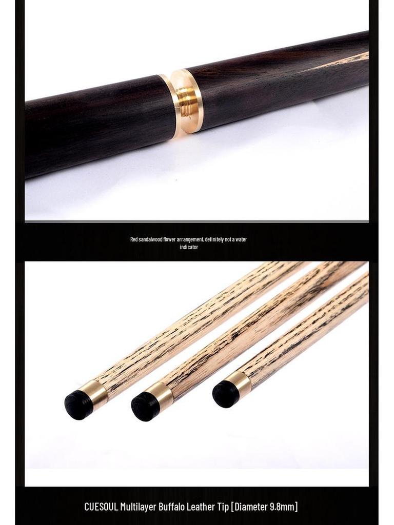 CUESOUL Ashwood 3/4 Joint Small Head Snooker & 8-Ball Pool Cue