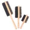 Men Boar Bristle Hair Brush Natural Wooden Wave Brush For Male Beard Hairbrush