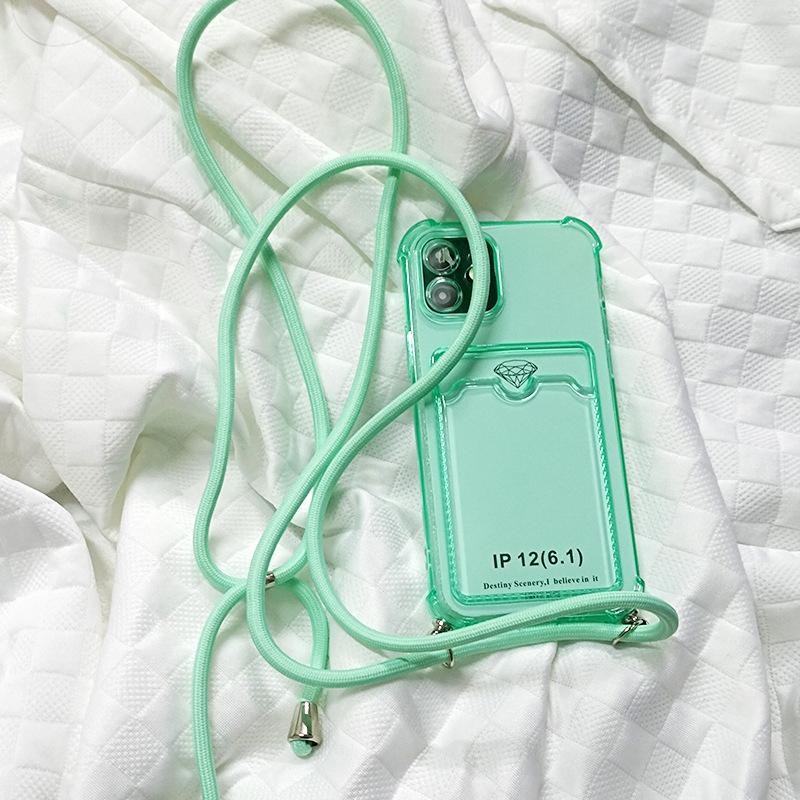 Samsung A11/A11 Mobile Phone Case S11ultraS11 Messenger Lanyard S11 Soft A11 Transparent Card Anti-drop