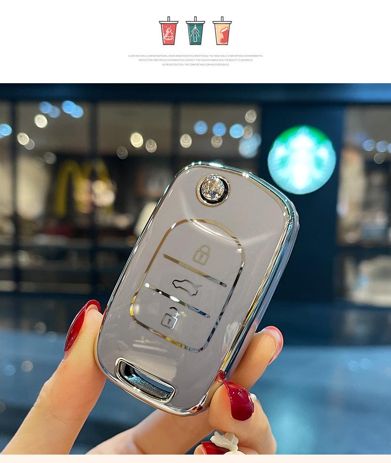 Husă cheie Baojun 510/530/560/730, RS3, 360, Kiwi, E200 cu cataramă